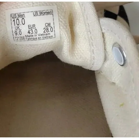 Vans Authentic Printed Floral/Check Men's Classic Skate Shoes Size 10 red green - Picture 9 of 11